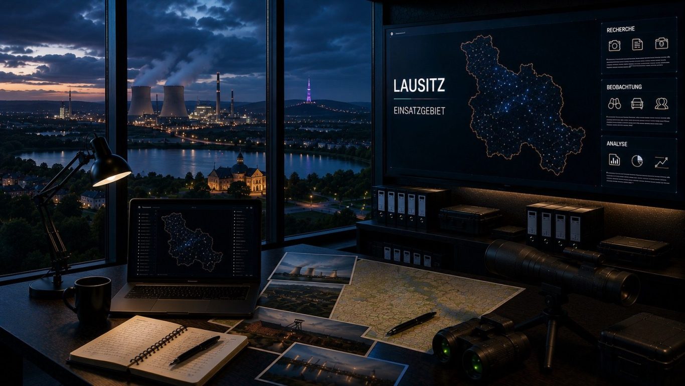 Moderner Ermittlungs- und Einsatzraum für diskrete Wirtschaftsermittlungen in der Lausitz. 